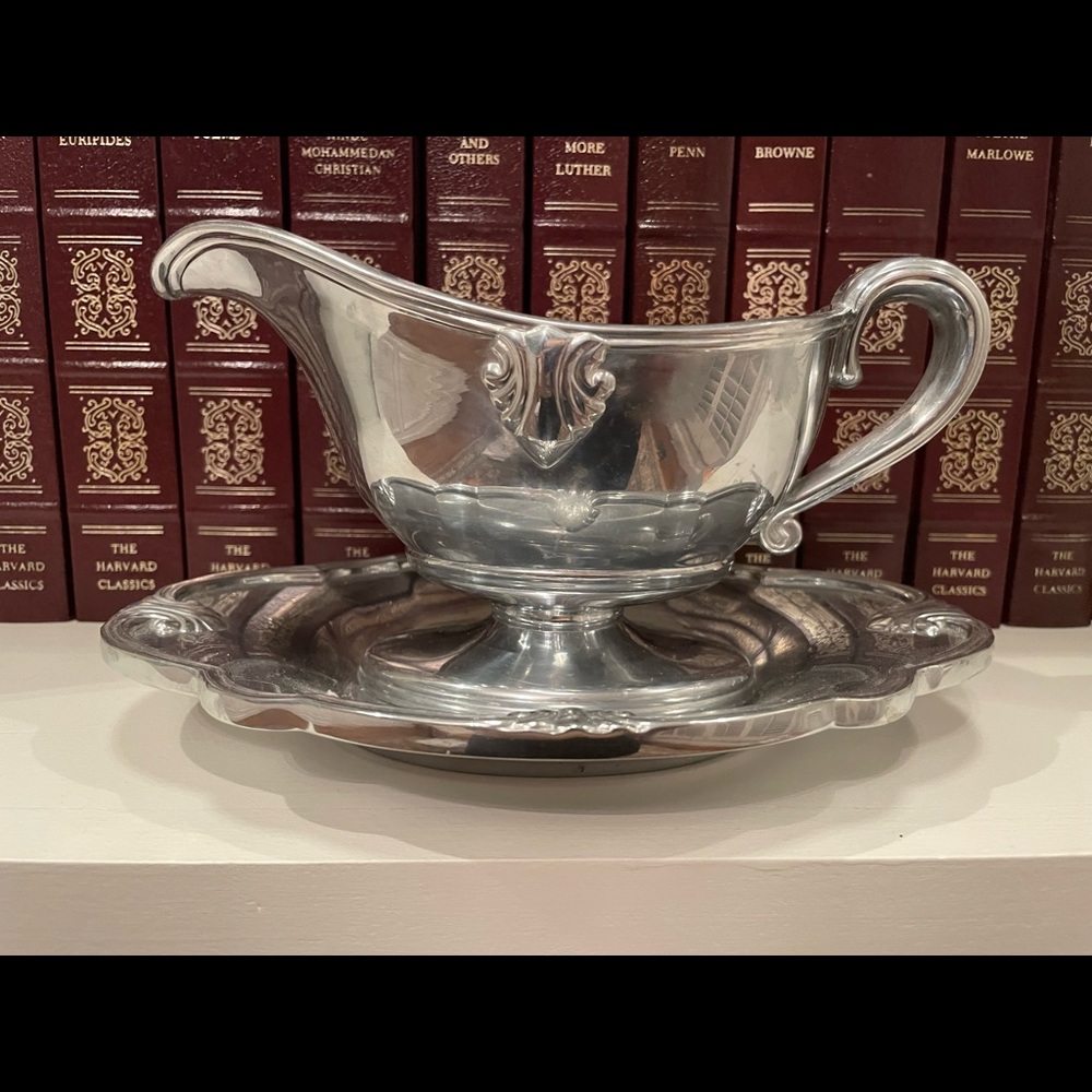 Lenox Stainless Steel Gravy Boat and Tray
